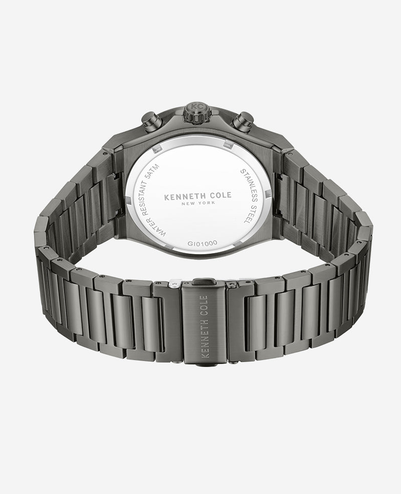 Dress Sport Chronograph Multi Tone Dial Stainless Steel Bracelet Watch