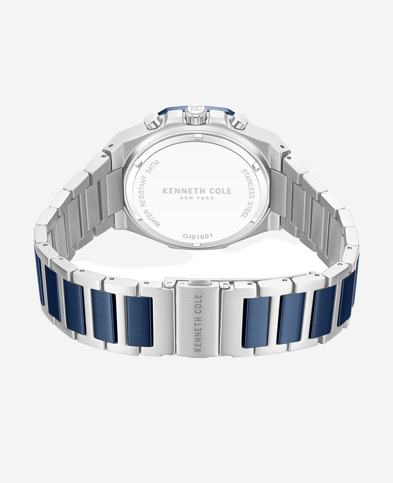 Dress Sport Chronograph Two-Tone Stainless Steel Bracelet Watch