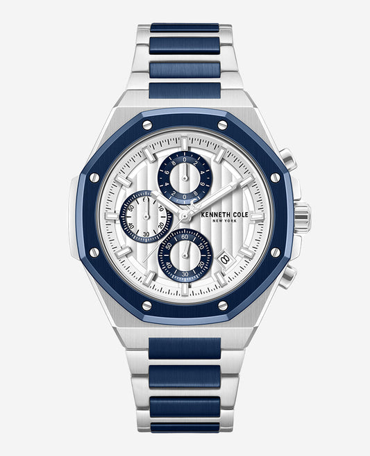 Dress Sport Chronograph Two-Tone Stainless Steel Bracelet Watch