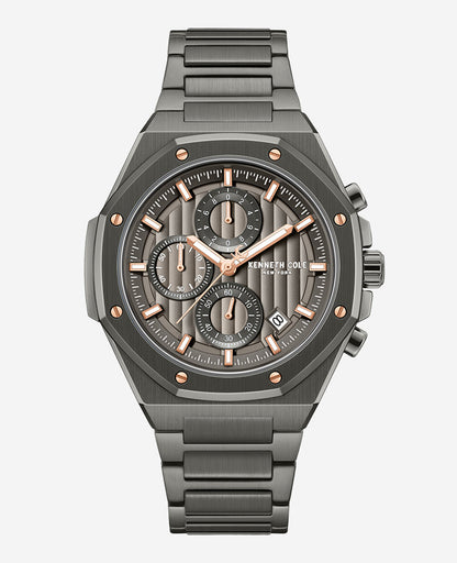 Dress Sport Chronograph Two-Tone Stainless Steel Bracelet Watch