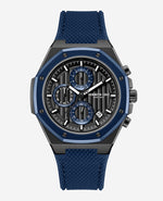 Dress Sport Chronograph Two-Tone Silicone Strap Watch