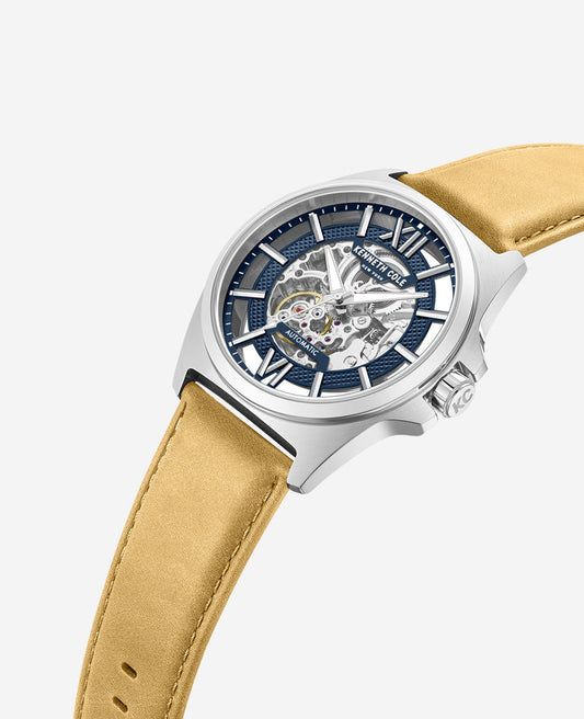Skeleton Automatic Strap Watch