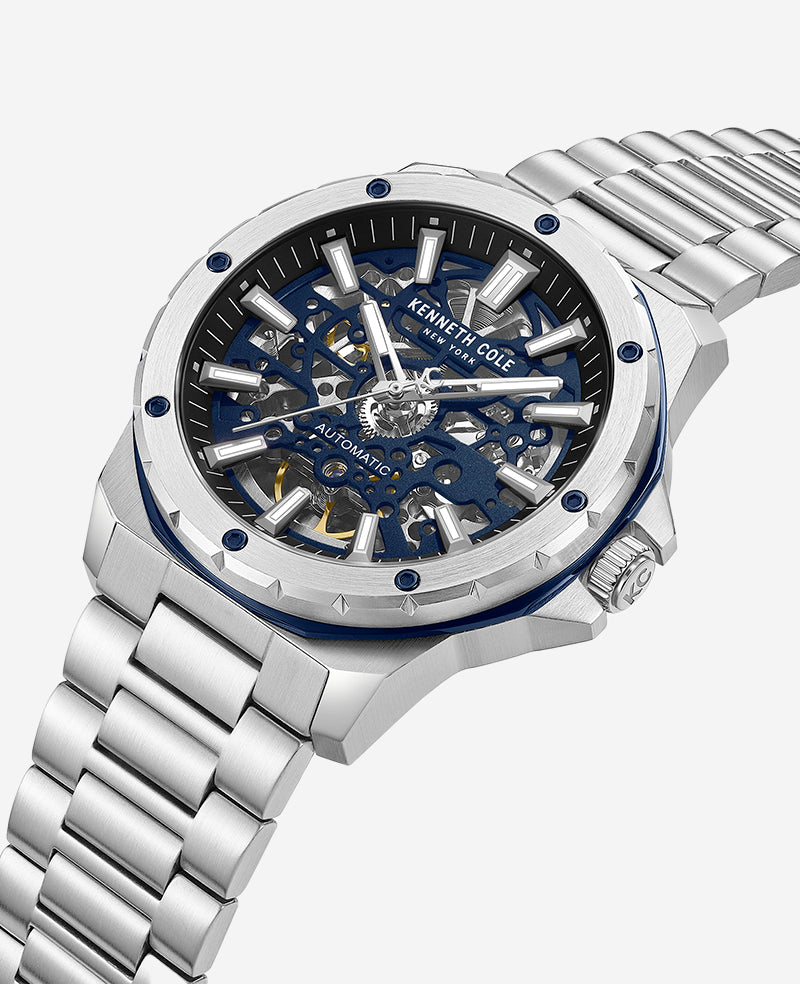 Skeleton Automatic Stainless Bracelet Watch