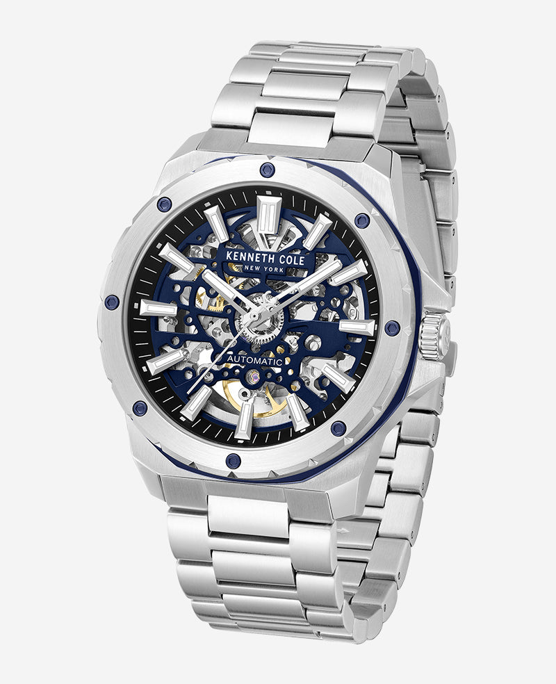 Skeleton Automatic Stainless Bracelet Watch