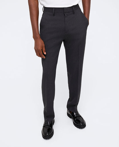 Slim-Fit Tic Weave Dress Pant