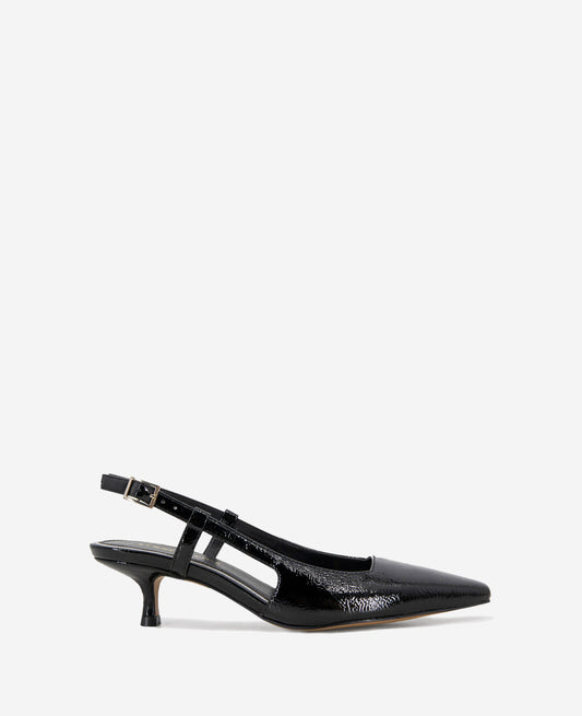 Black Crinkle Patent