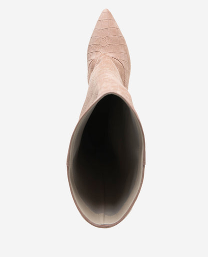 Brisbane Croco Suede Tall Shaft Boot