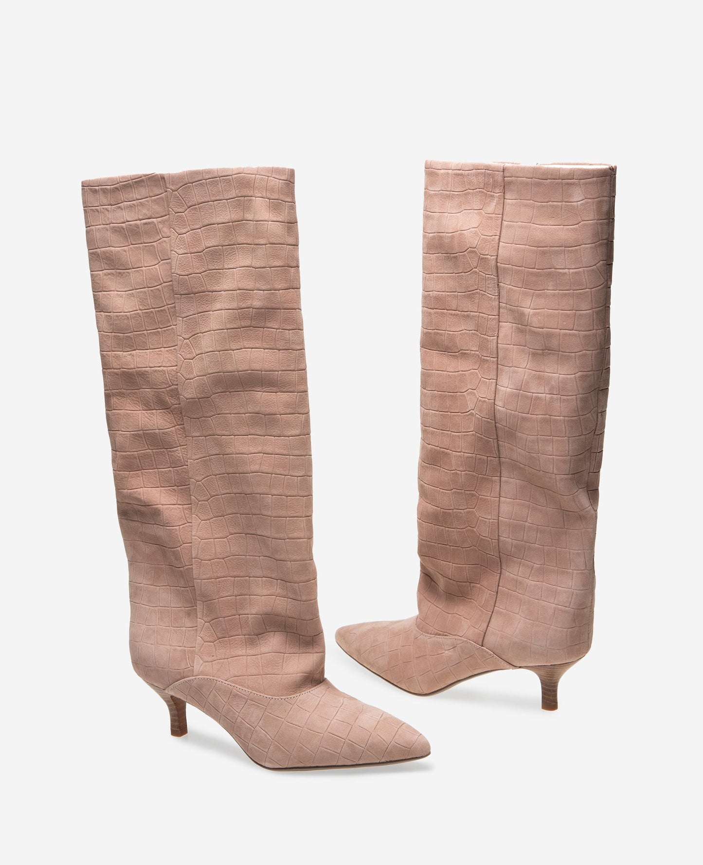 Brisbane Croco Suede Tall Shaft Boot