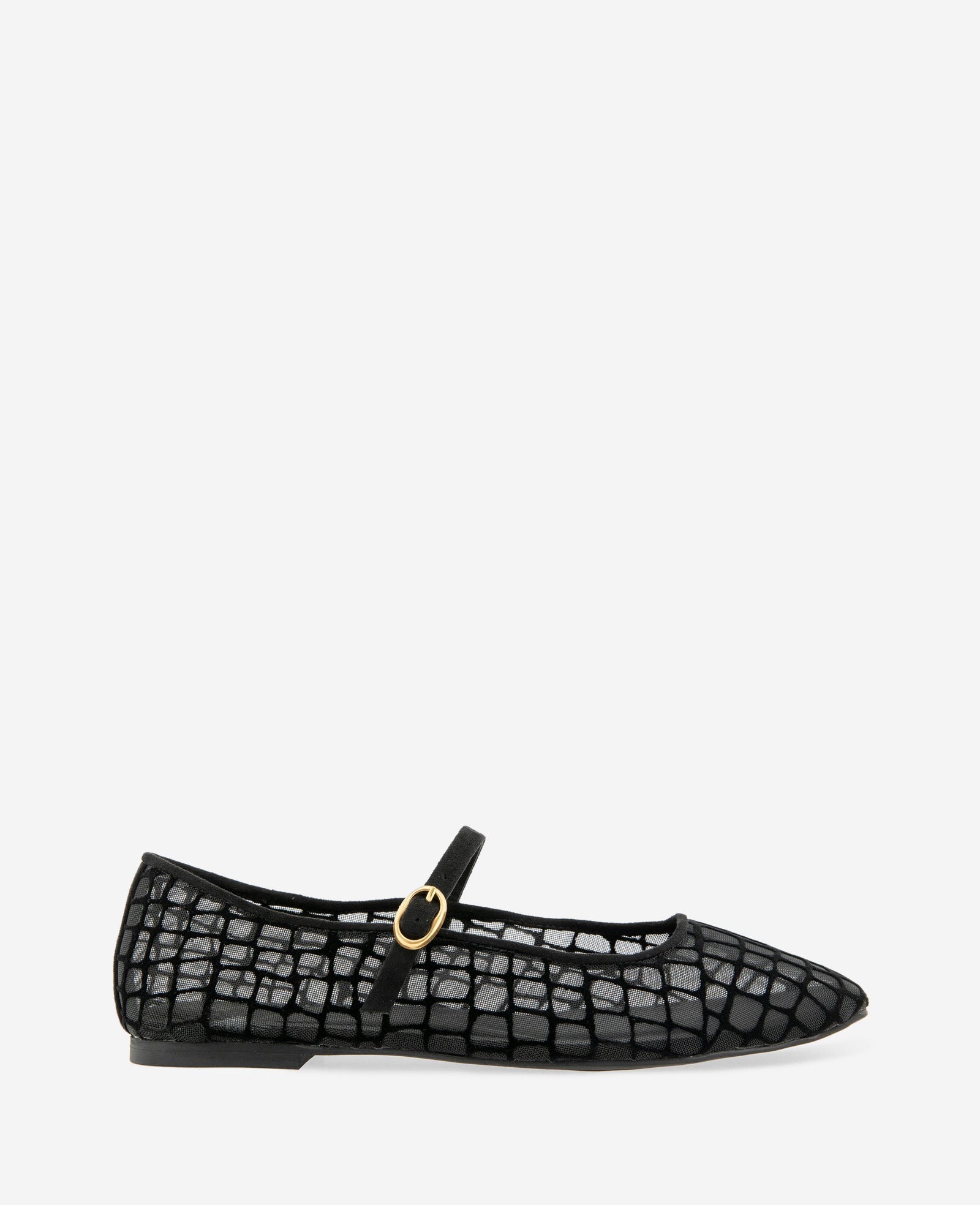 Jasper Croco Mesh Ballet Flat