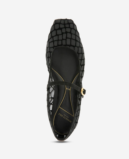 Jasper Croco Mesh Ballet Flat