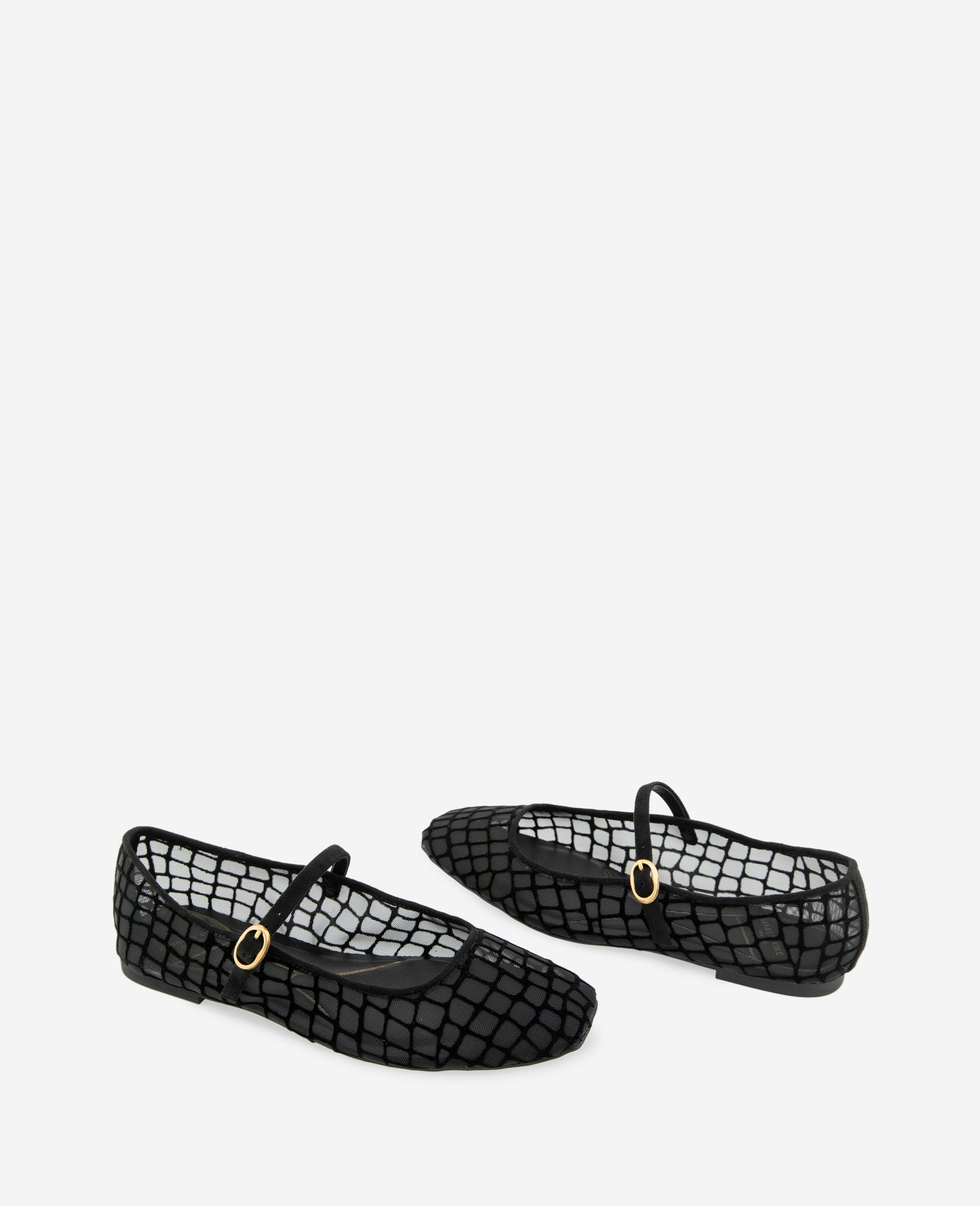 Jasper Croco Mesh Ballet Flat