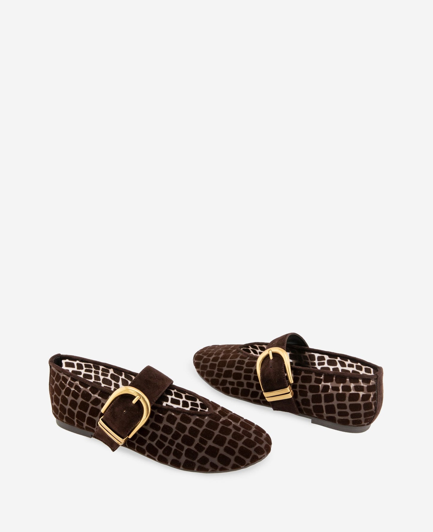 Tamarra Croco Mesh Ballet Flat