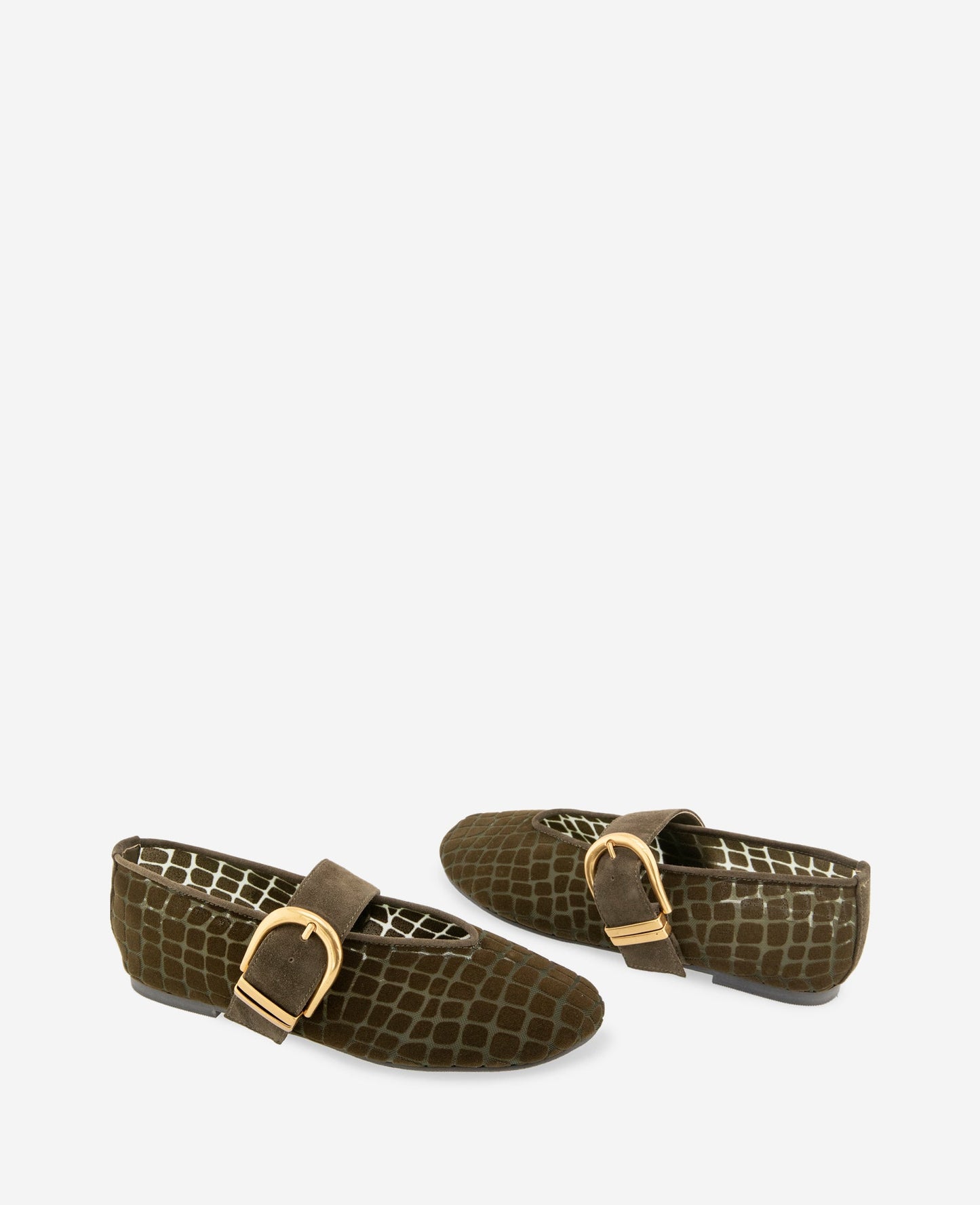 Tamarra Croco Mesh Ballet Flat
