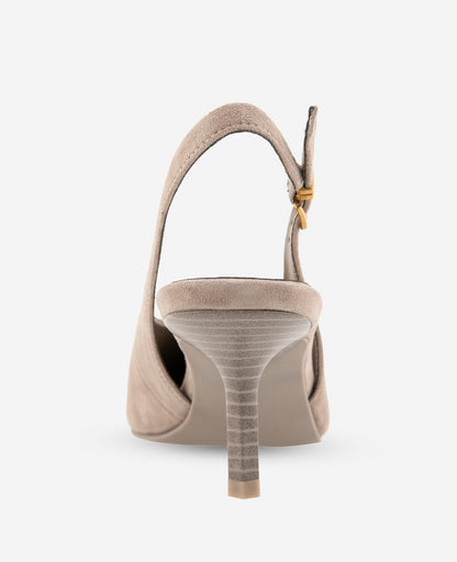 Ulysses Kid Suede Slingback Heel