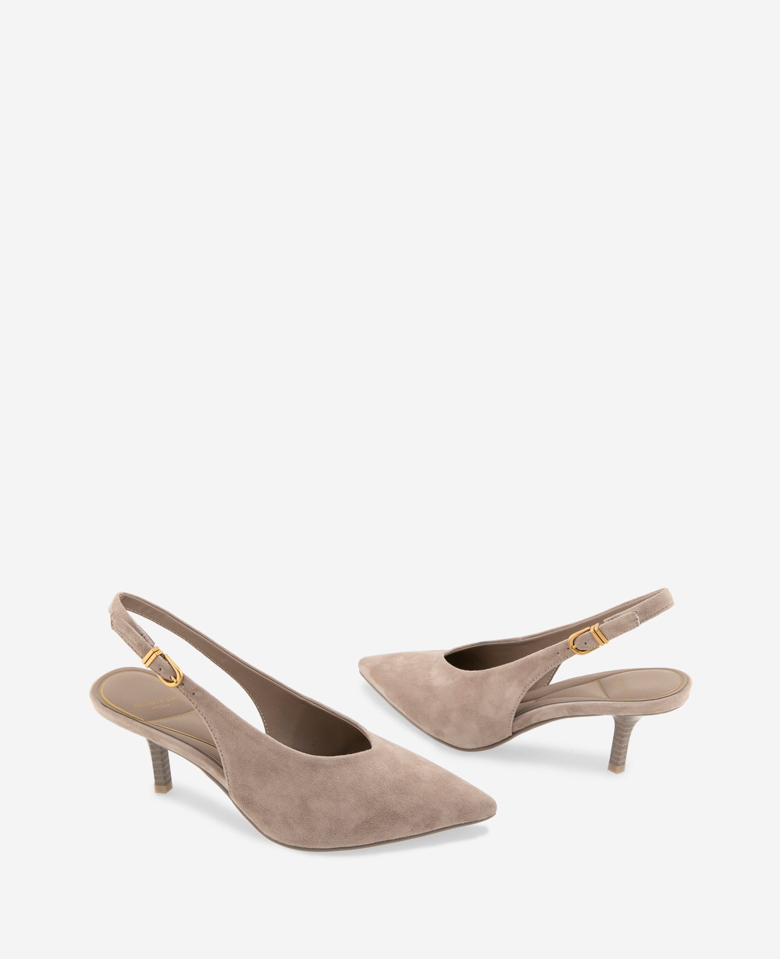 Ulysses Kid Suede Slingback Heel