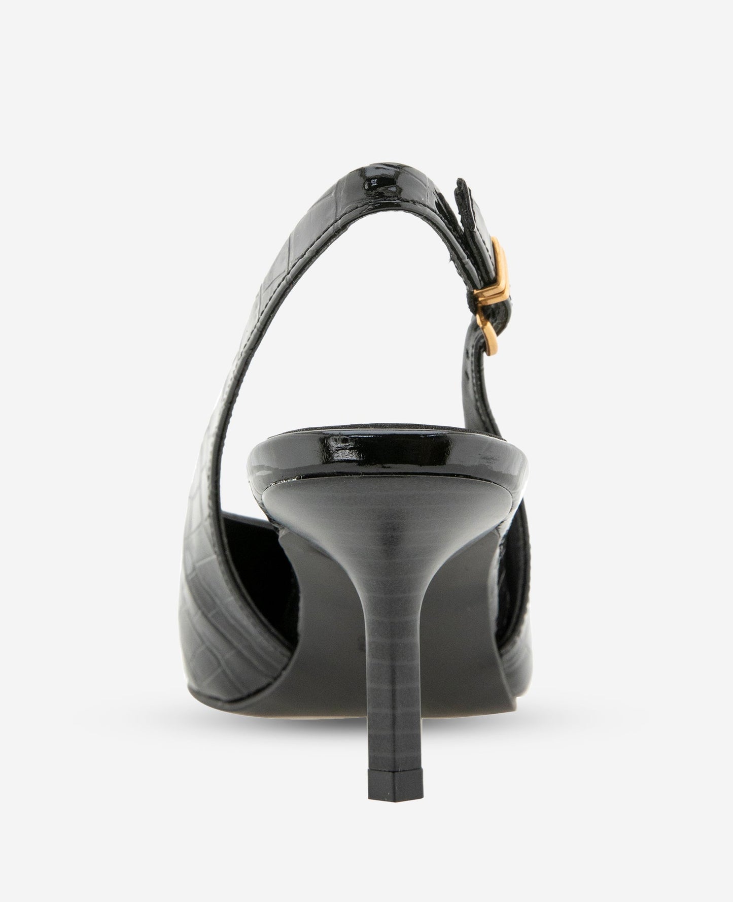 Ulysses Croco Patent Slingback Heel