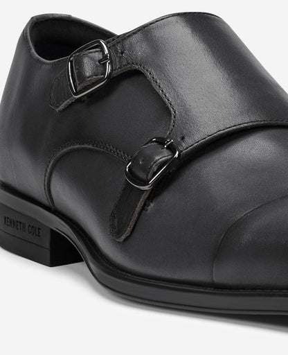 Charles Double Monk Strap Cap Toe Oxford