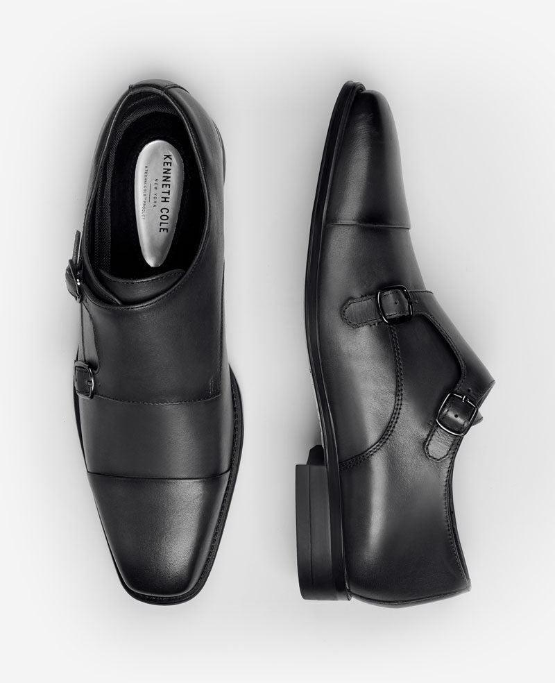 Charles Double Monk Strap Cap Toe Oxford