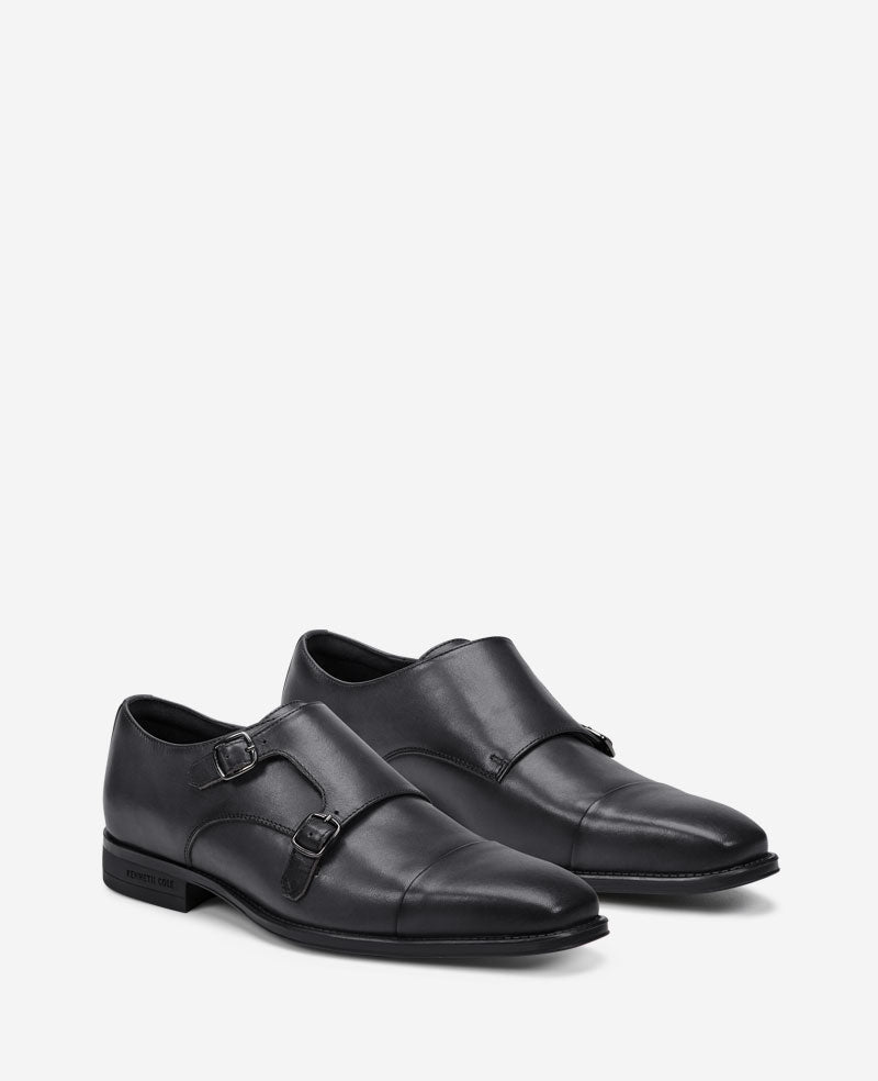 Charles Double Monk Strap Cap Toe Oxford