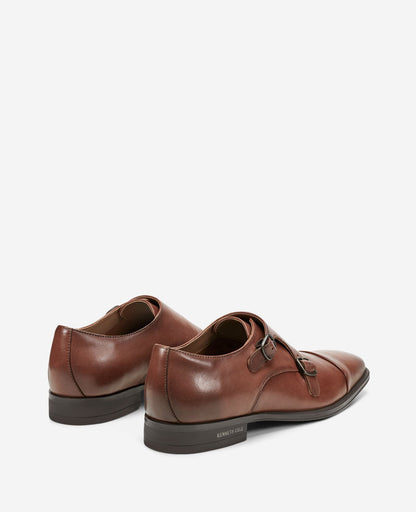 Charles Double Monk Strap Cap Toe Oxford