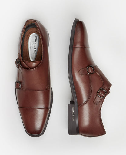 Charles Double Monk Strap Cap Toe Oxford
