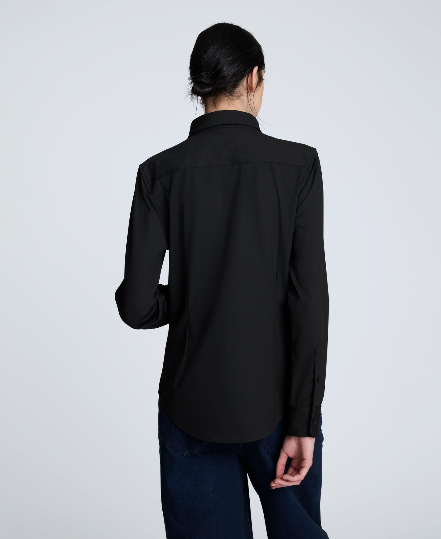 Knit Button Front Long Sleeve Shirt