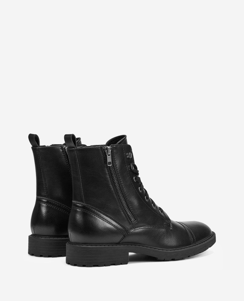 REACTION - Captain Cap Toe Double Zip Combat Boot