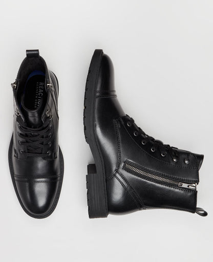 REACTION - Captain Cap Toe Double Zip Combat Boot