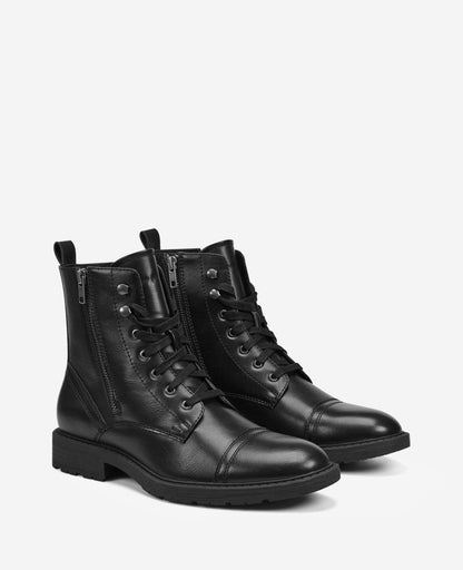 REACTION - Captain Cap Toe Double Zip Combat Boot