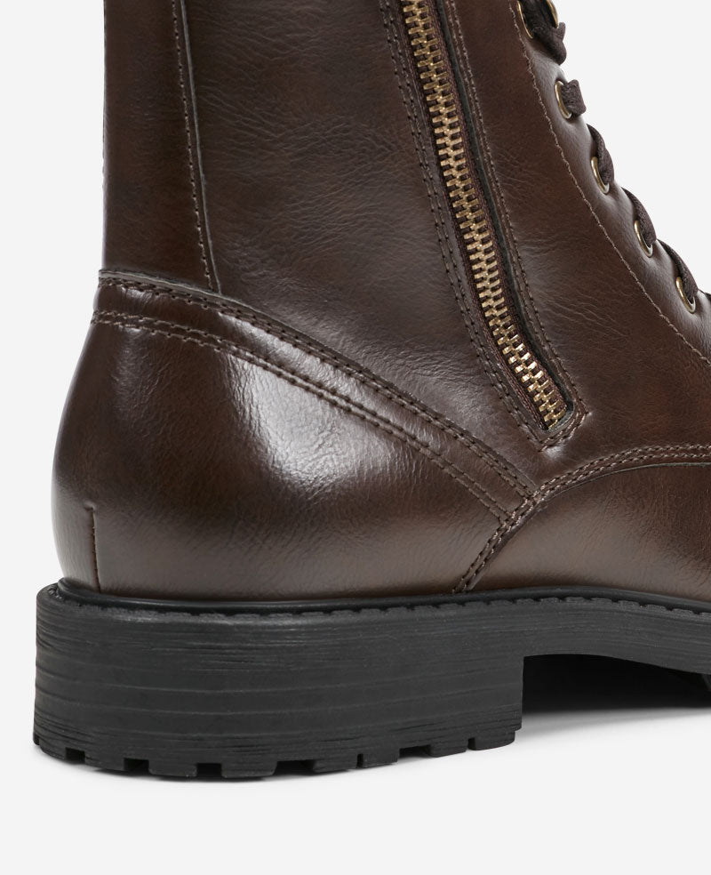 REACTION - Captain Cap Toe Double Zip Combat Boot