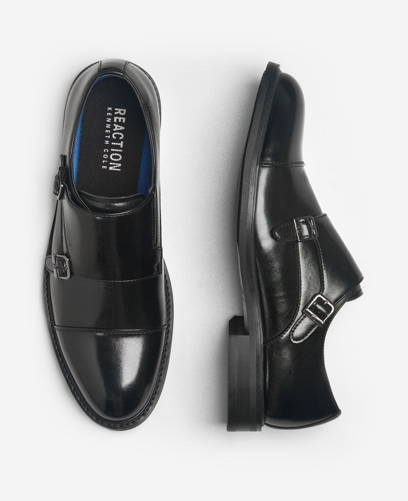 REACTION - Leland Monk Strap Cap Toe Oxford