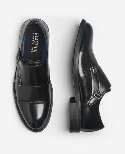 REACTION - Leland Monk Strap Cap Toe Oxford