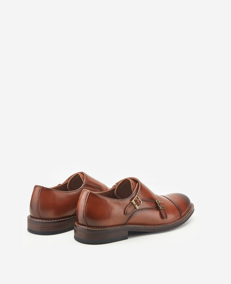 REACTION - Leland Monk Strap Cap Toe Oxford