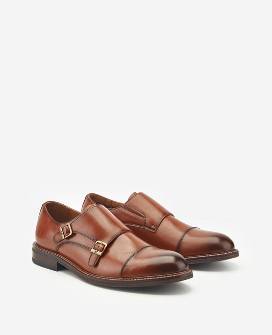 REACTION - Leland Monk Strap Cap Toe Oxford