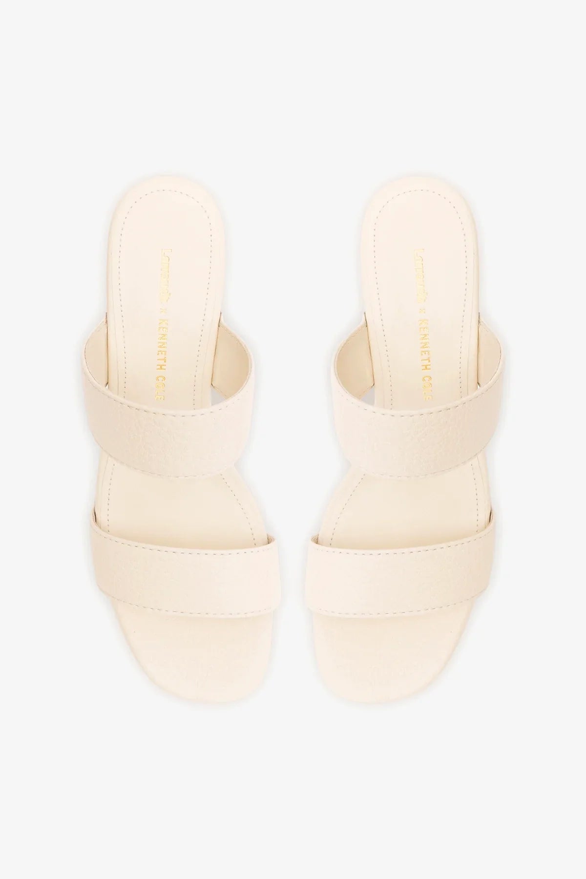 Larroudé x Kenneth Cole: Sandal Ivory Leather
