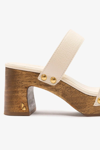 Larroudé x Kenneth Cole: Sandal Ivory Leather