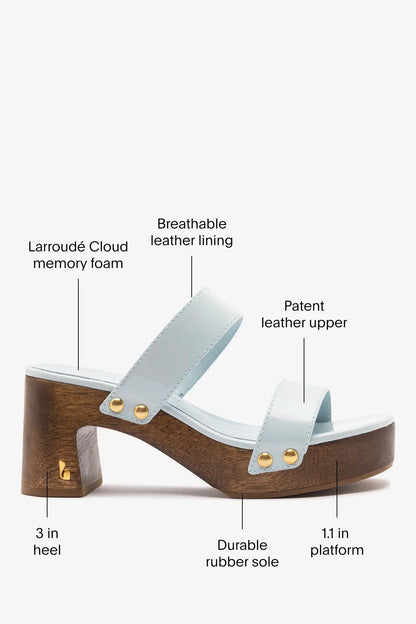Larroudé x Kenneth Cole: Sandal Maya Patent Leather