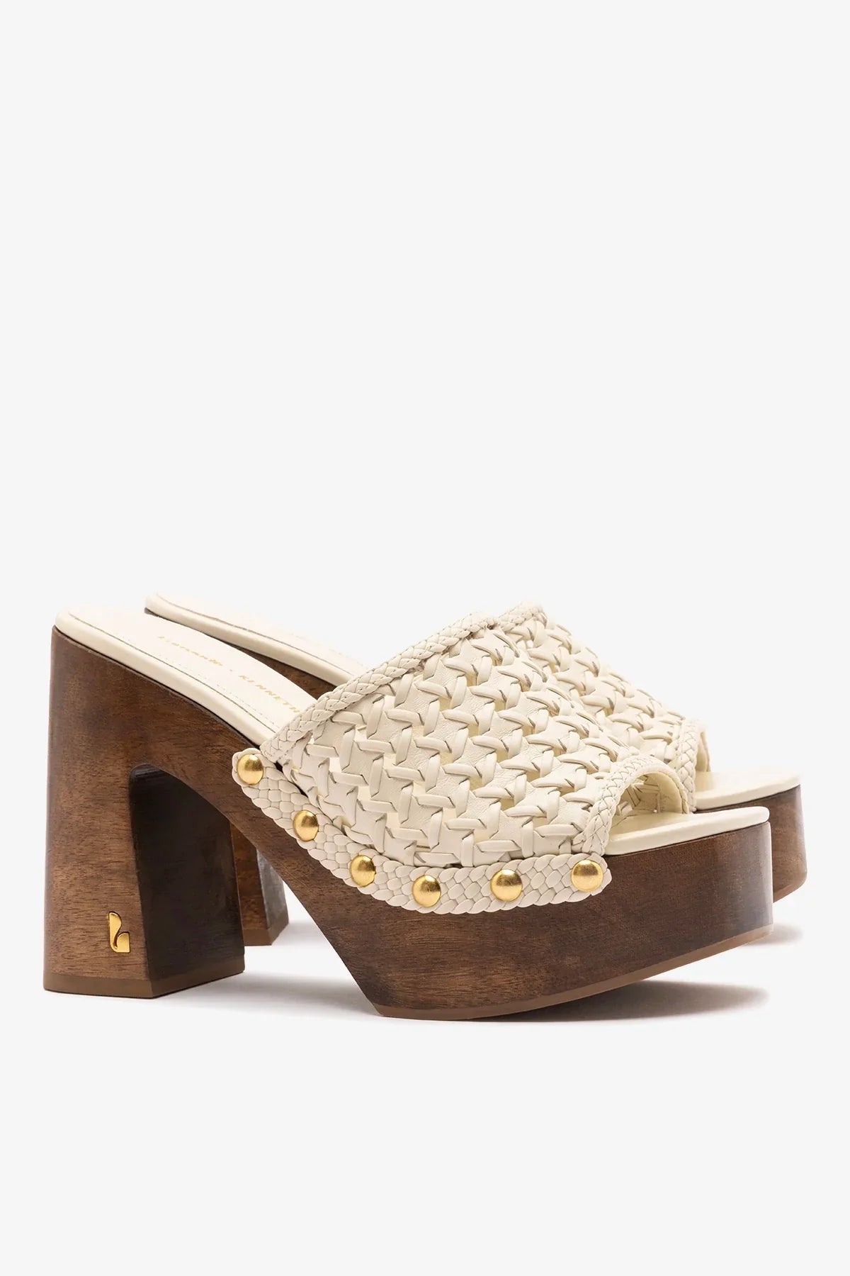 Larroudé x Kenneth Cole: Macrame Mule Ivory Leather
