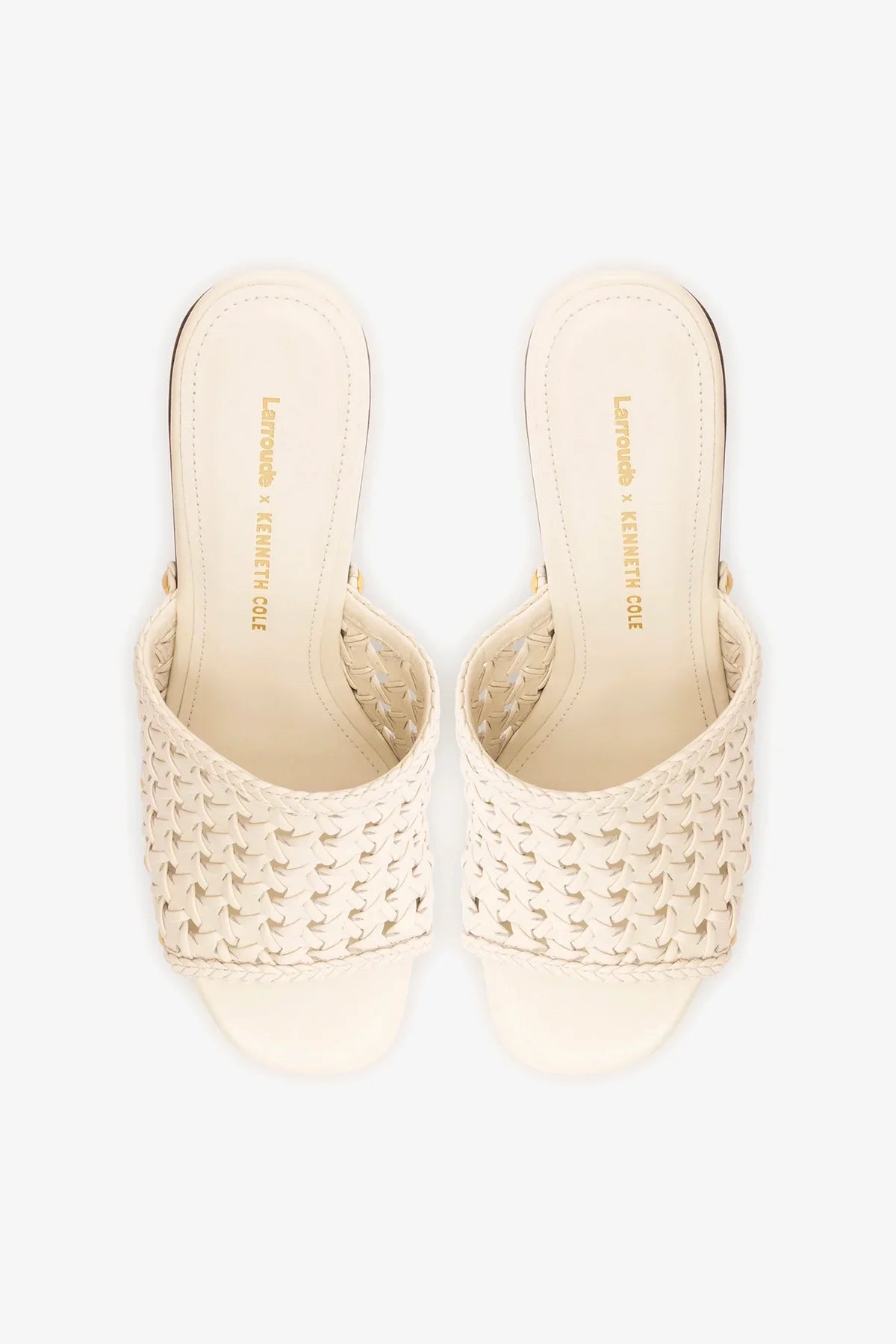 Larroudé x Kenneth Cole: Macrame Mule Ivory Leather