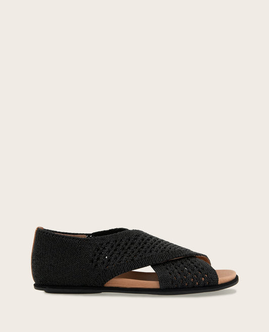 GENTLE SOULS - Laniey Knit X-Band Leather Sandal