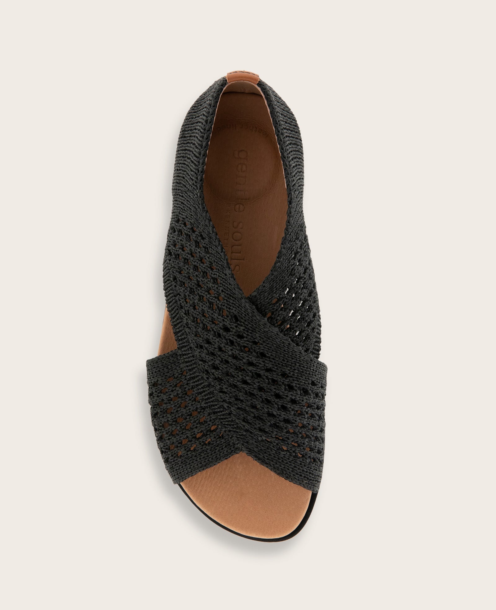 GENTLE SOULS - Laniey Knit X-Band Leather Sandal