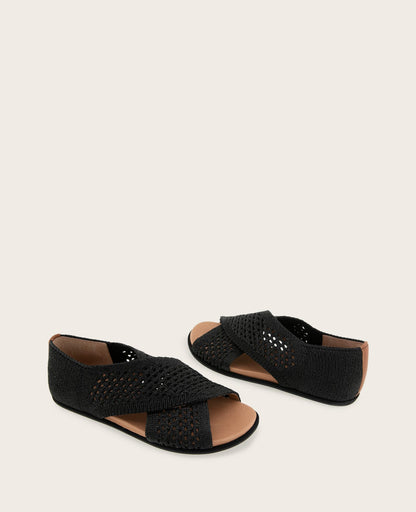 GENTLE SOULS - Laniey Knit X-Band Leather Sandal