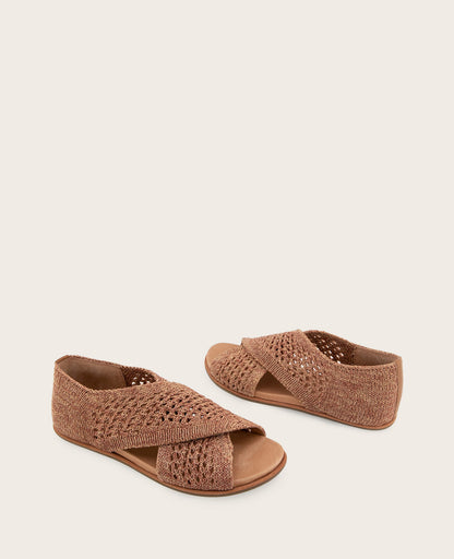 GENTLE SOULS - Laniey Knit X-Band Leather Sandal