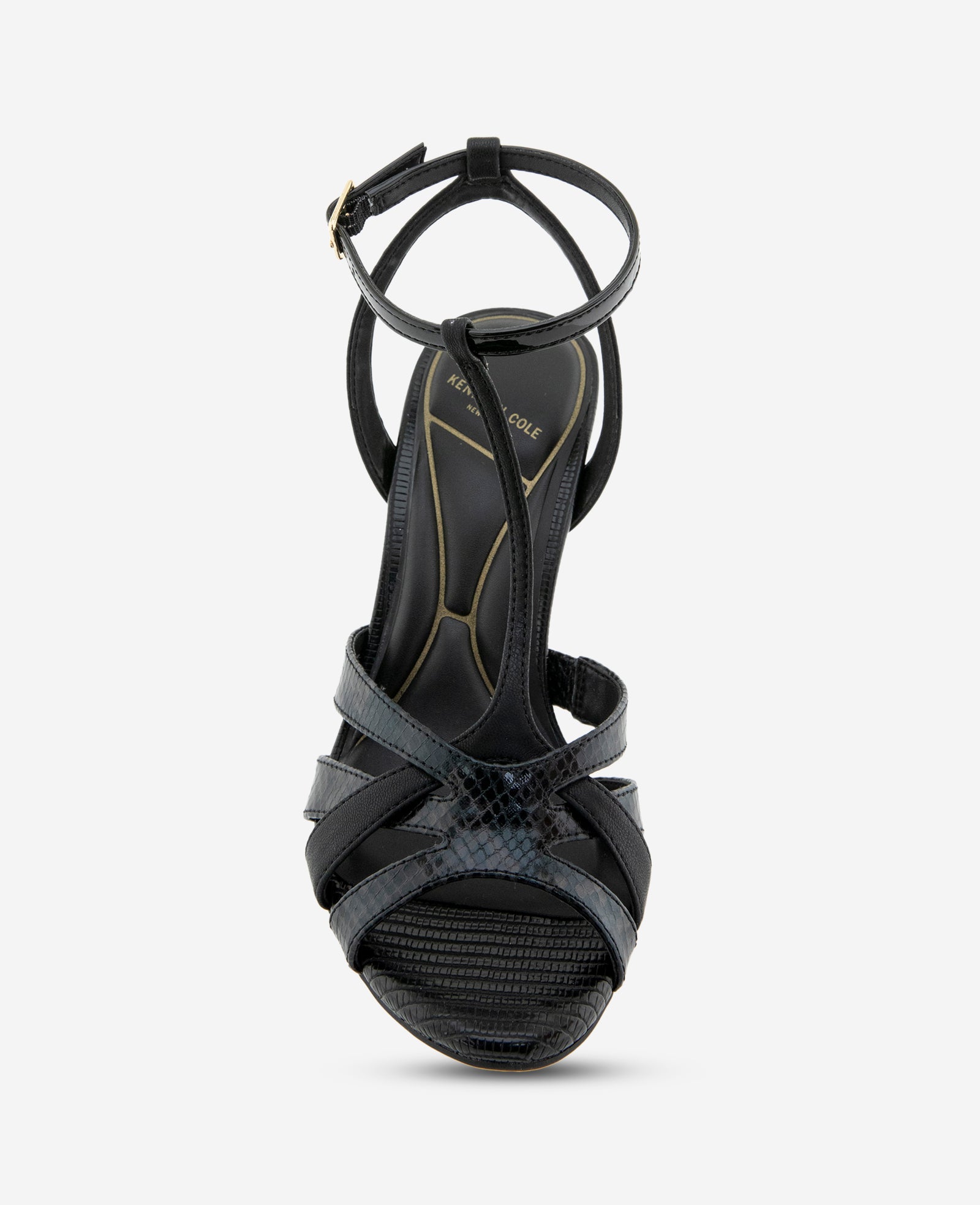 Liona Embossed Snake Heel