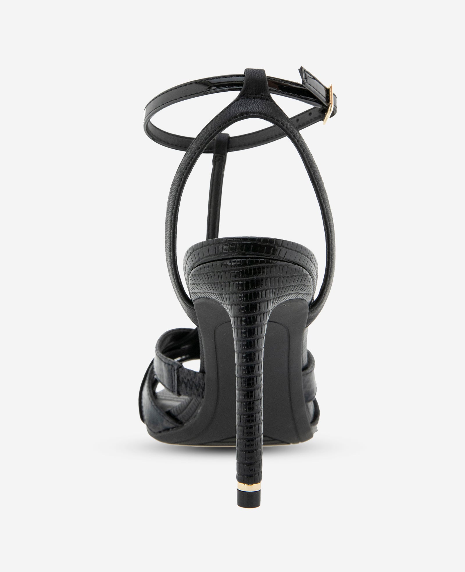 Liona Embossed Snake Heel