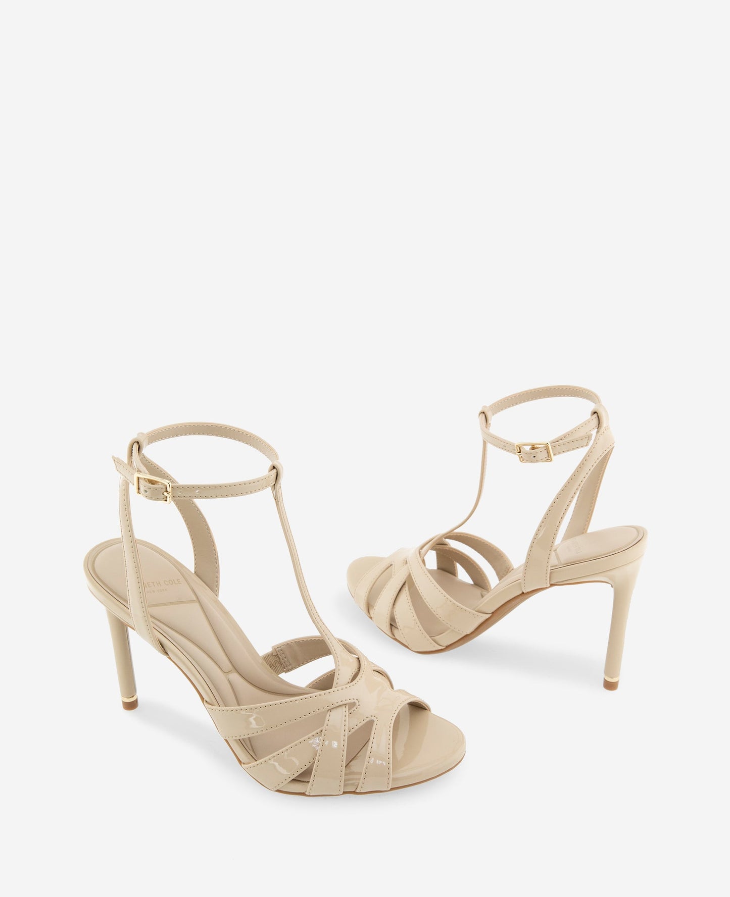 Liona Patent T-Strap Heel