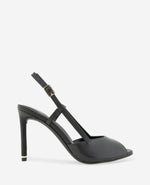 Londyn Leather Peep Toe Heel