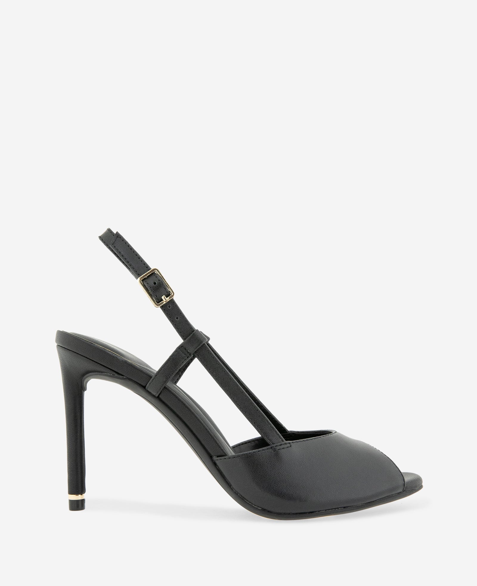 Londyn Leather Peep Toe Heel