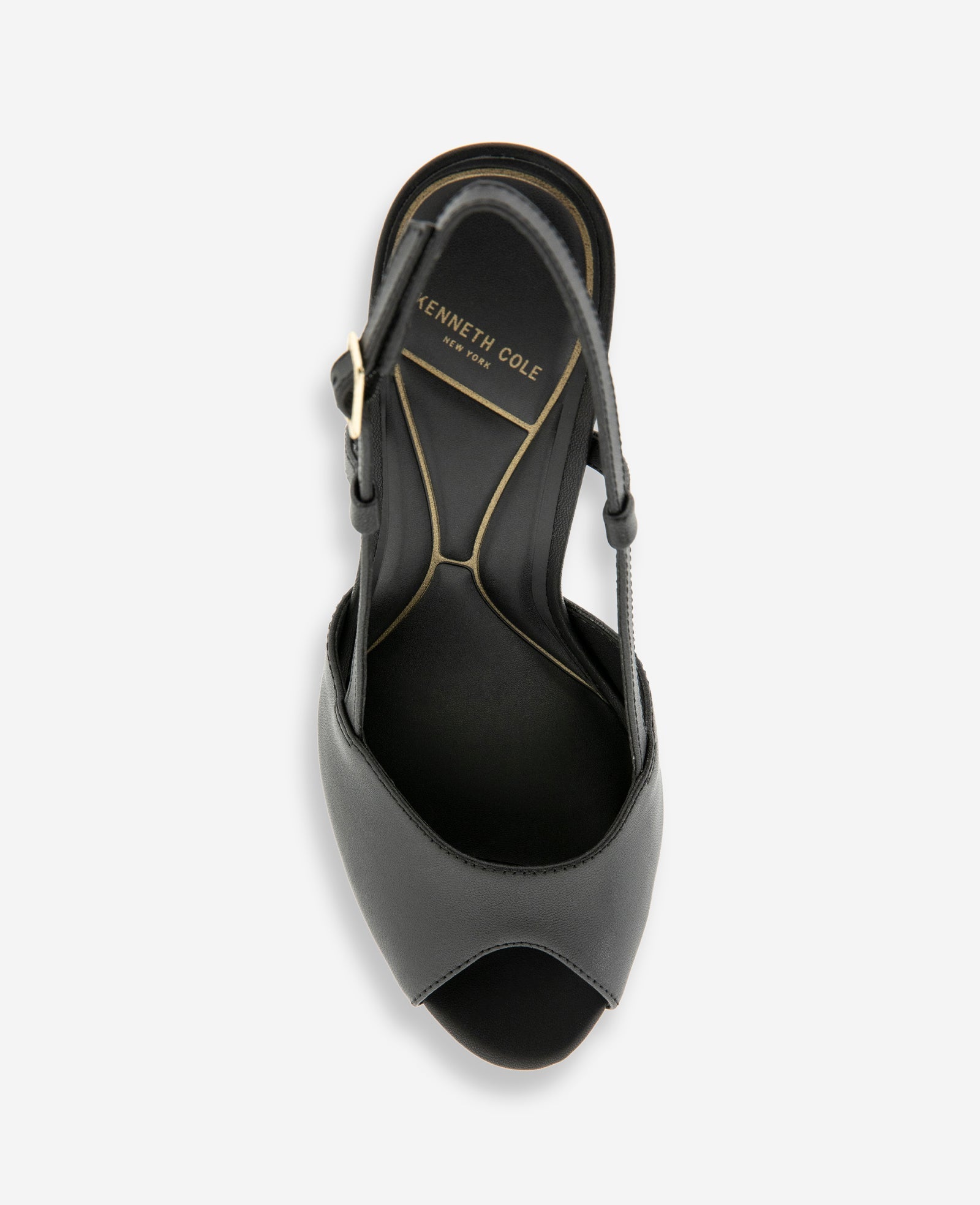 Londyn Leather Peep Toe Heel