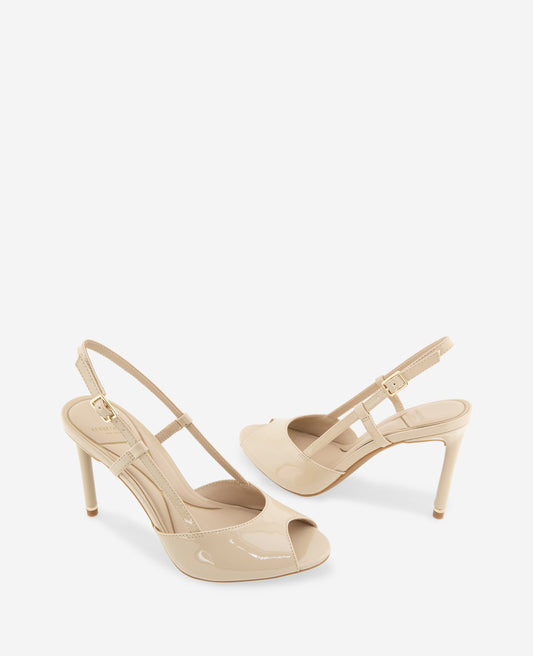 Londyn Patent Peep Toe Heel